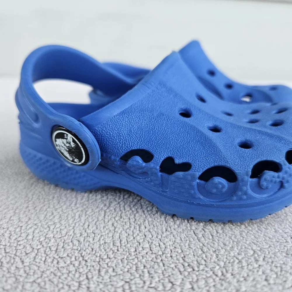 Crocs Baya Clog Toddle SZ 4 5 Slip-On Blue Water Shoes Unisex
